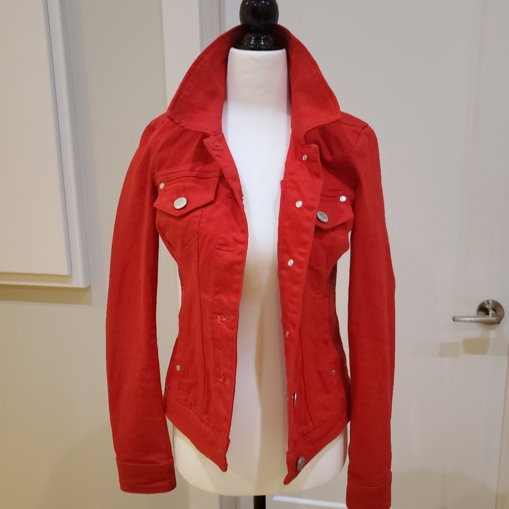 GUESS Red jean jacket